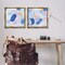 Stupell Industries Oval Lavender Blue Abstract 2 pc Framed Floater Canvas Wall Art Set Design by Melissa Wang
